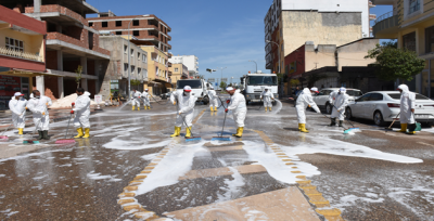 Hilvan'da cadde ve sokaklar yıkandı