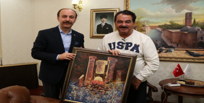 İbrahim Tatlıses'ten Vali Erin'e Nezaket Ziyareti