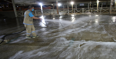 İlçenin Temizliği İçin Geceli Gündüzlü Sahadalar