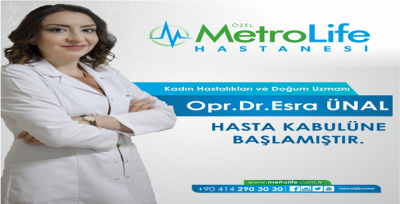 Kadın Hastalıkları ve Doğum Uzmanı Ünal Metrolife Hastanesinde Başladı