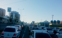 Karaköprü' de trafik çilesi