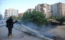 Karaköprü merkezinde yangın paniği
