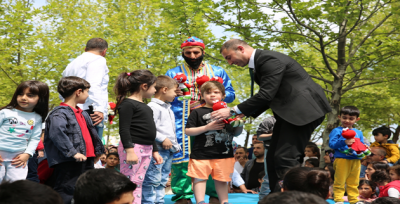 Karaköprü'de Çocuklar Uçurtma Şenliğinde Eğlenceye Doydu