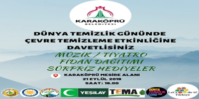Karaköprü'de Dünya Temizlik Günü Kutlanacak