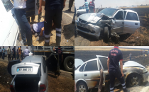 Karayolunu duman kapladı,zincirleme kaza meydana geldi