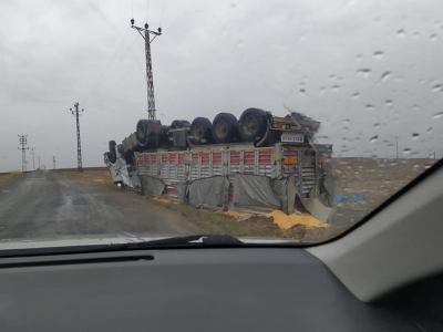 Urfa'da yağış kaza getirdi