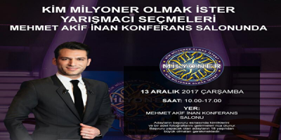 Kim Milyoner Olmak İster Mülakatları  Urfa'da yapılacak
