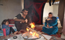 Kış şartlarıyla savaşıyorlar