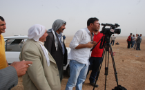 Kobani'de tozlu havada çatışmalar devam etti