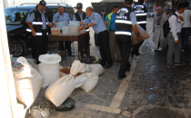 Küflenmiş Kuruyemişler imha edildi