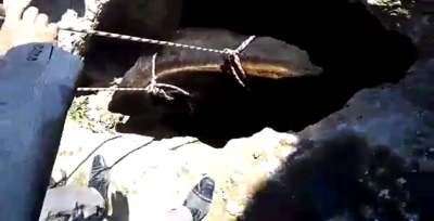 Kuyuya Düşen İneğin İmdadına İtfaiye Yetişti