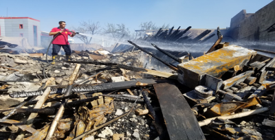 Oduncu Pazarındaki Yangın Kontrol Altına Alındı