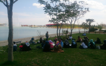 Öğrenciler kitap okuma etkinliğine katıldı