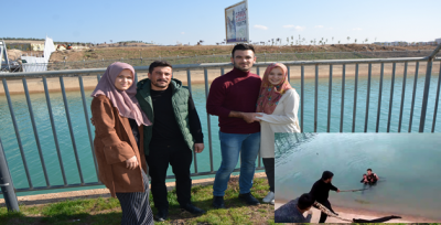 Onlar Atladı Eşleri Destek Verdi