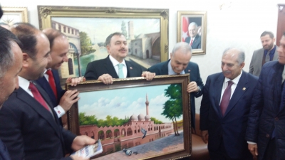 Orman ve Su İşleri Bakanı Prof. Dr. Veysel Eroğlu, Şanlıurfa'ya geldi.