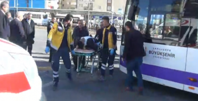 Otobüs Ani Fren Yaptı, 1 Yaralı