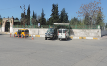 Otobüs durağını parka çevirdiler