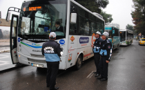 Otobüsler denetlendi