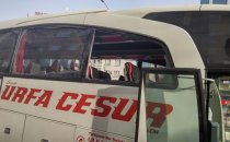 Otobüsler taşlandı, otogar sessizliğe büründü