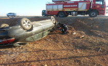 Otomobil takla attı, 1 yaralı