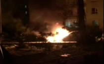 Özyavuz'ın aracı yandı