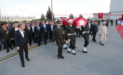 Resulayn'de Şehit Türkel Memleketine Uğurlandı