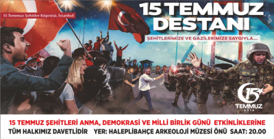 Şanlıurfa, 15 Temmuz Şehitlerini Anacak