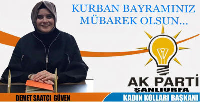 Şanlıurfa AK Parti Kadın Kolları Başkanından Bayram Mesajı