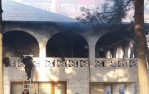 Şanlıurfa halk eğitim merkezinde yangı