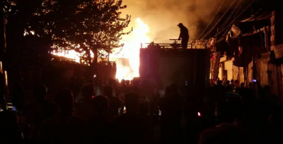 Şanlıurfa Oduncu Pazarında Yangın