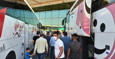 Şanlıurfa otogarında asker uğurlama yoğunluğu