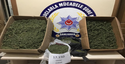 Şanlıurfa polisinden uyuşturucu operasyonu