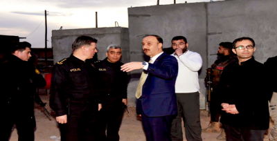 Şanlıurfa Valisi Erin Tel Abyad ilçesinde incelemelerde bulundu