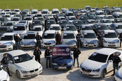 Şanlıurfa'da 120 Çalıntı Araç Ele Geçirildi