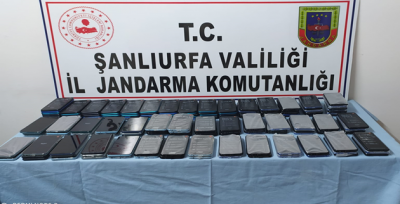 Şanlıurfa'da 157 adet kaçak cep telefonu ele geçirildi