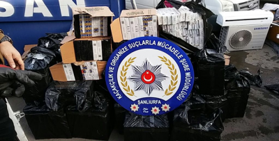 Şanlıurfa'da 25 bin paket kaçak sigara ele geçirildi