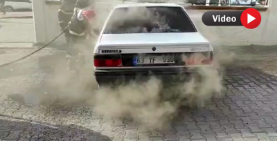 Şanlıurfa'da araç yangını