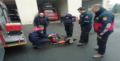 Şanlıurfa'da  İşe Yeni Başlayan İtfaiye Personeline Eğitim