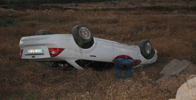 Şanlıurfa'da Otomobil Şarampole Yuvarlandı,  Yaralı 