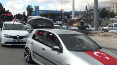 Şanlıurfa'da şehitler için konvoy!