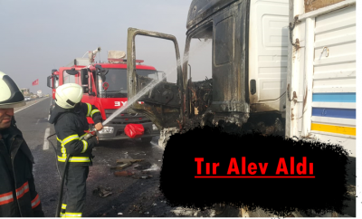 Şanlıurfa'da Seyir Halindeki Tır Alev Aldı