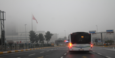 Şanlıurfa'da sis etkili oluyor