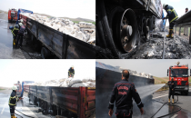 Şanlıurfa'da un yüklü tır yandı