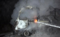 Şanlıurfa'da yağ yüklü tır yandı