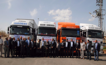 Şanlıurfa'dan insanı yardım tırları yola çıktı