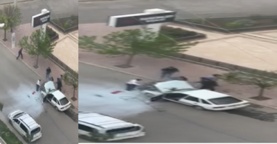 Seyir halindeki araç alev aldı!