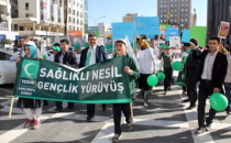 Sigaraya karşı yürüyüş yapıldı