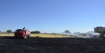 Siverek'te Anız Yangını