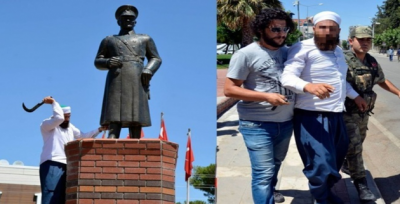 Siverek'te Atatürk Heykeline Saldırın Zanlı Tutuklandı!