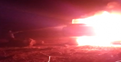 Siverek'te paletli kepçe alev aldı